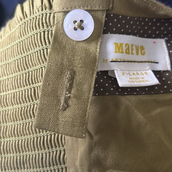 Anthropologie Maeve Linen Tie-Front Bra Top - Picture 4 of 5